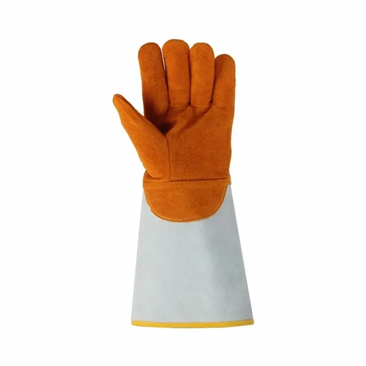 Extra Long Cuff Design Leather Welding Glove