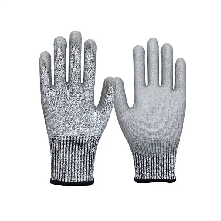 ANSI A6 Pu Coated Cut Resistant Sfety Gloves